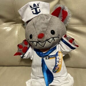 Caribbean Gray and Red Sailor Plush Toy